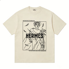 HERMES Kaos Logo Seri Huruf, Unisex '"COD '" HE - 7