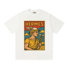 HERMES Kaos Logo Seri Huruf, Unisex '"COD '" HE - 9