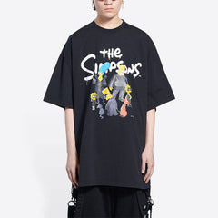 Kaos Pendek Balenciaga dengan Motif Gambar/Cetak, Cocok untuk Pria dan Wanita -BL-07