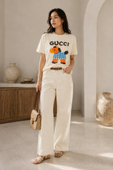 GUCCI Kaos Oversize Original - Kualitas Terbaik, Unisex, COD '" G6901