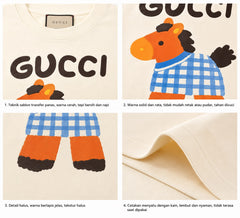 GUCCI Kaos Oversize Original - Kualitas Terbaik, Unisex, COD '" G6901