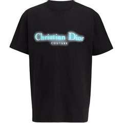 Kaos Pendek DIOR dengan Motif Gambar/Cetak, Cocok untuk Pria dan Wanita -D-09
