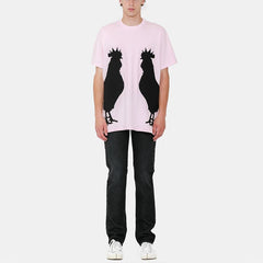Kaos Pendek LOEWE dengan Motif Gambar/Cetak, Cocok untuk Pria dan Wanita -LE-22