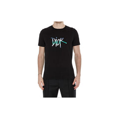 Kaos Pendek DIOR dengan Motif Gambar/Cetak, Cocok untuk Pria dan Wanita -D-12