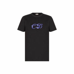 Kaos Pendek DIOR dengan Motif Gambar/Cetak, Cocok untuk Pria dan Wanita -D-16