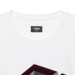Kaos Pendek FENDI dengan Motif Gambar/Cetak, Cocok untuk Pria dan WanitaF-11