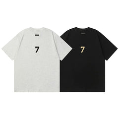 ESSENTIALS FEAR OF GOD Kaos lengan pendek original merek streetwear fashion dengan model super oversized (sangat longgar).FG-9702
