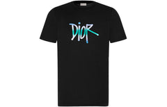 Kaos Pendek DIOR dengan Motif Gambar/Cetak, Cocok untuk Pria dan Wanita -D-12