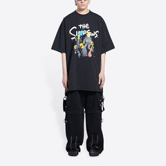 Kaos Pendek Balenciaga dengan Motif Gambar/Cetak, Cocok untuk Pria dan Wanita -BL-07