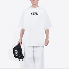 Kaos Pendek Balenciaga dengan Motif Gambar/Cetak, Cocok untuk Pria dan Wanita -BL-40