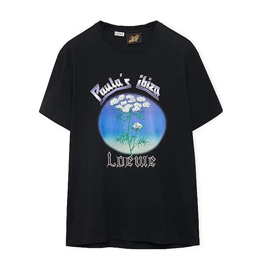 Kaos Pendek LOEWE dengan Motif Gambar/Cetak, Cocok untuk Pria dan Wanita -LE-12