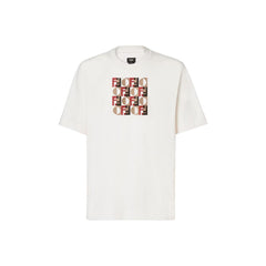 Kaos Pendek FENDI dengan Motif Gambar/Cetak, Cocok untuk Pria dan WanitaF-39