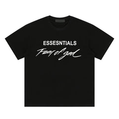 ESSENTIALS  FEAR OF GOD Kaos lengan pendek original merek streetwear fashion dengan model super oversized (sangat longgar).FG-9703