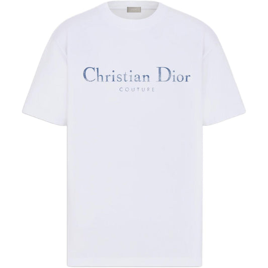 Kaos Pendek DIOR dengan Motif Gambar/Cetak, Cocok untuk Pria dan Wanita  -D-14