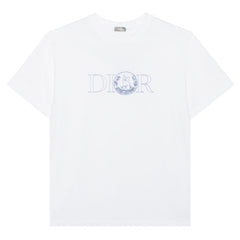 Kaos Pendek DIOR dengan Motif Gambar/Cetak, Cocok untuk Pria dan Wanita  -D-05