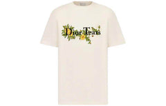 Kaos Pendek DIOR dengan Motif Gambar/Cetak, Cocok untuk Pria dan Wanita  -D-08
