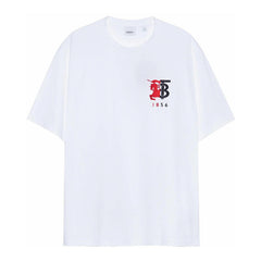 Burberry Kaos Logo Seri Huruf, Unisex, COD '"B-52